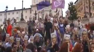 Flashmob Rete Viola Piazza di Spagna 15 maggio 2011 [upl. by Jenkel]