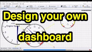 How to use Dashboard Designer in TunerStudio BASIC [upl. by Nollie]