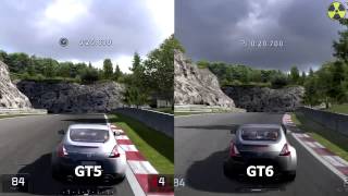 Gran Turismo 5 vs Gran Turismo 6 COMPARISON  Nissans  Grand Valley East Reverse  HD [upl. by Stalker]