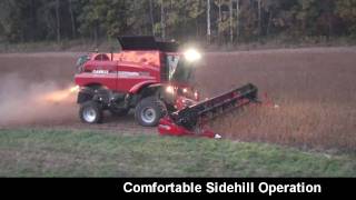 CaseIH combines equipped with Hillco Sidehill Leveling Systems [upl. by Vesta717]