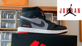 REVIEW JORDAN 1 HIGH GORETEX BLACK INFRARED [upl. by Eedyaj269]