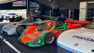 FLYBY  MAZDA 767B amp RX792  4 ROTOR RAW SOUND  COLD START IDLE REV  CAR WEEK 24 [upl. by Elsey]