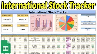 International Stock Tracker in Google Sheets Build Your Own [upl. by Elodia]