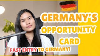 Germany opportunity card  chancenkarte [upl. by Anaid477]