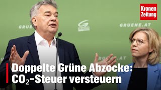 Ärger über Klimabonus Doppelte Grüne Abzocke CO₂Steuer versteuern  kronetv NEWS [upl. by Kreiner]