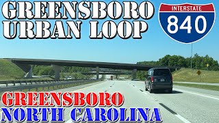 I840 Outer  Greensboro Urban Loop  FULL Loop ALL Exits  North Carolina  4K Highway Drive [upl. by Maghutte]