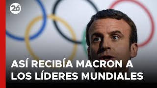 FRANCIA  Así recibía Macron a los líderes mundiales [upl. by Krasner]