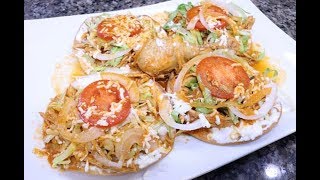 Tostadas de Pollo Realmente Deliciosas Estilo8a [upl. by Nosle518]