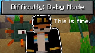 So I added a quotbaby modequot difficulty to Minecraft [upl. by Cappello]