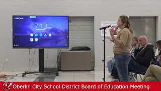 Oberlin City Schools Board of Education Meeting  04232024 [upl. by Deland]