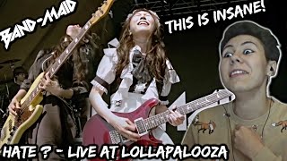 BANDMAID  HATE Live at Lollapalooza 2023  Reaction  Lyrical Analysis [upl. by Ginder251]