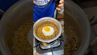 Korean Egg Noodles  Ramyeon 4000KRW  Korean Street Food shortsvideo [upl. by Weinshienk689]