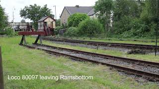 Steam Engine 80097 on the East Lancashire Railway [upl. by Silvan371]