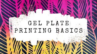 How to Use a Gelli Plate  Gel Print Basics  Intro to Gel Plate Printing [upl. by Afaw437]