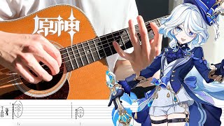 【TAB】Sinners FinaleGenshin Impact  Focalors Dance  Fingerstyle Guitar Arrangement [upl. by Betteann]