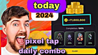 PIXEL TAP BY PIXELVERSE DAILY COMBO CARDS 2 OCTOBER 2024  HOW TO MAKE MONEY ONLINE 2024 [upl. by Airamasor]