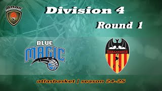 Atlasbasket  Div 4Round 1  BLUE MAGIC vs HAVALENCIA [upl. by Ecnadnak]