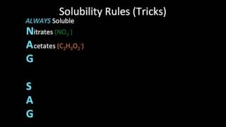 Solubility Rules Mnemonic Tricks [upl. by Leonelle]