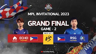 Game  2 ECHO vs RSG Philippines  MPLI 2023 [upl. by Marget]