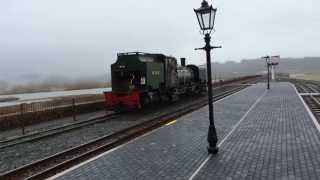 WHR Locomotive Beyer Garratt No 143 at Porthmadog Harbour [upl. by Alderman]