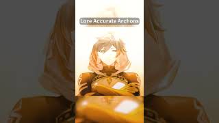 Genshin Impact Normal Archons Vs Lore Accurate Archons genshinimpact [upl. by Aiseneg]