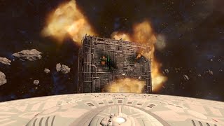 Borg Destroyed Solo Enterprise 1701 D Vs Romulans  PS4  Red Squadron  Star Trek Bridge Crew [upl. by Edecrem]