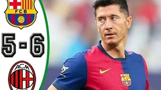 résumé Barcelone 22 Ac milan usa tour 2024 Highlights 56 [upl. by Lledra]