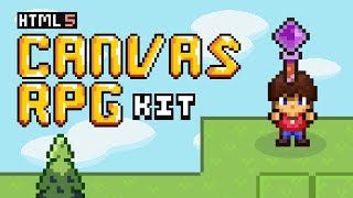 Build a Game with JavaScript and HTML Canvas RPG Kit series [upl. by Arodasi]