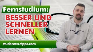 Fernstudium  effizienter lernen besser studieren und zusammenarbeiten  Studenten Tipps [upl. by Eniale484]