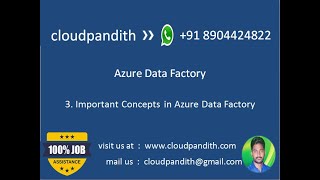 Azure Data Factory  Important Concepts in Azure Data Factory [upl. by Ahseyk]