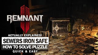 Sewers Iron Safe Code Guide  The Great Sewers  Harvesters Reach Actually Explained Remnant 2 [upl. by Ihteerp2]