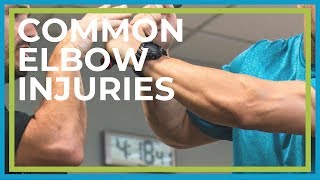 Common Elbow Injuries  Tennis Elbow Golfers Elbow Tendonitis Elbow Fractures [upl. by Lrac329]