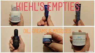 Empties Kiehls Oil Creams amp Masques  aarontheabc [upl. by Jonas252]