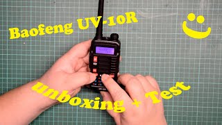 Baofeng UV 10R unboxing und Leistungstest [upl. by Violante959]