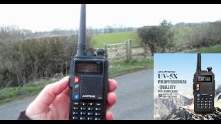 Baofeng UV 5X  Field Test  Power Test  SDR Record SDR RTL2832U amp R820T2 USB [upl. by Nyrol]