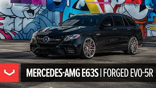 MercedesBenz E63s AMG  Vossen Forged EVO5R Wheels [upl. by Anaiv]