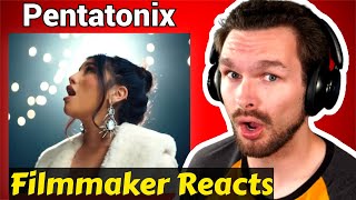 FILMMAKER Reacts to Pentatonixs quotO Holy Nightquot  Wow [upl. by Anoirtac]