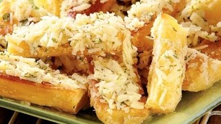 Mandioca assada com queijo receita caseira [upl. by Yemarej]