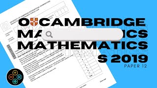 O Level Math D May June 2019 Paper 12 402412 [upl. by Roxy]