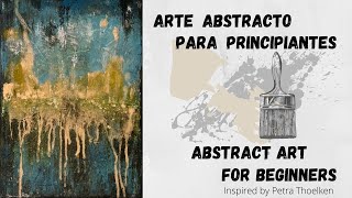 Abstract Painting for Beginners inspired by KünstlerStreich Petra Thoelken Learning to paint [upl. by Assanav]