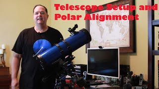 Telescope Setup Polar Alignment and Use for Beginners [upl. by Taima]