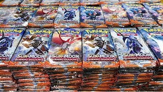 Burning Shadows 1000 Booster Pack Pokemon Opening [upl. by Christabel]