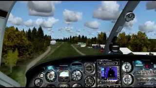 FSX Carenado Cessna C337H Skymaster  first flight [upl. by Oballa]