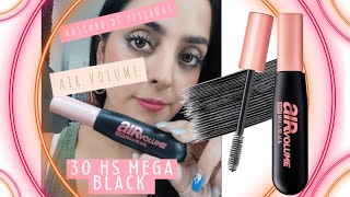 Máscara de Pestañas Air Volume 30 Hs Mega Black LOréal París review mascaradepestañas [upl. by Kiley250]