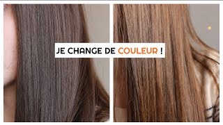 NOUVELLE COULEUR DE CHEVEUX CHÂTAIN À ACAJOU [upl. by Idnil5]