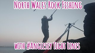 Night Fishing A Local Rock Mark With angleseytightlines2918 🐟 [upl. by Naoma]