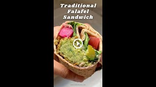 Make an easy homemade falafel wrap 🤩 [upl. by Eive]