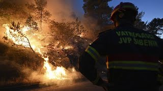 Leuropa del sud in fiamme divampano gli incendi in Spagna Portogallo Francia e Croazia [upl. by Bride]