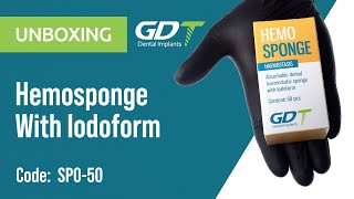 Unboxing GDT Hemosponge with Iodoform [upl. by Anaic]