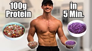 Geheime FitnessMahlzeit mit 100g Eiweiß für Muskelaufbau und Fettabbau in nur 5 Minuten LowCarb [upl. by Silver]